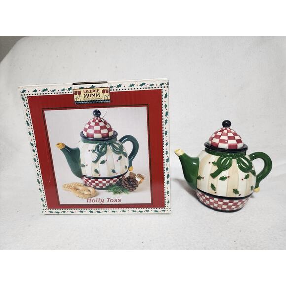 Vintage Debbie Mumm Sukura Small Tea Pot and Lid - Picture 1 of 4